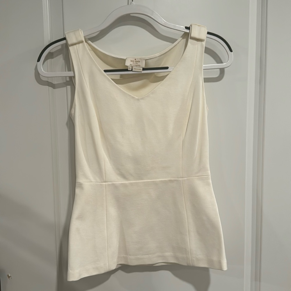 Women’s Kate Spade cream bow blouse size 0